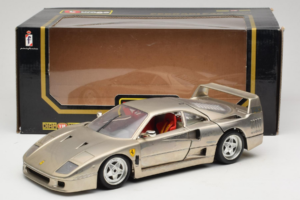 Ferrari F40 Dark Chrome Silver Kroymans Ediție Limitată Bburago 1:18 3032-C2 Metal - imaginea 8 din 8