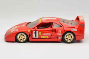 Ferrari F40 Evoluzione #1 Pirelli Roșu 1992 Bburago 1:18 3042-P1 Metal - imaginea 4 din 8