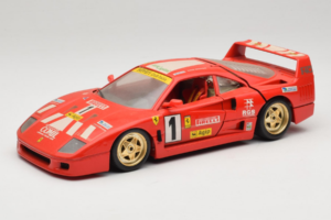 Ferrari F40 Evoluzione #1 Pirelli Roșu 1992 Bburago 1:18 3042-P1 Metal