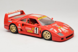 Ferrari F40 Evoluzione #1 Pirelli Roșu 1992 Bburago 1:18 3042-P1 Metal - imaginea 6 din 8