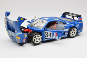 Ferrari F40 Evoluzione #34 Albastru Custom 1987 Bburago 1:18 3032-C1 Metal - imaginea 2 din 8