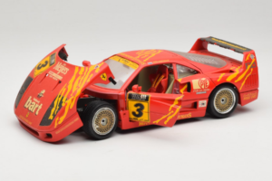 Ferrari F40 #3 F. Kroymans Ferrari Imports Kroymans BBS Wheels Roșu 1987 Bburago 1:18 3032-H1 Metal - imaginea 2 din 8