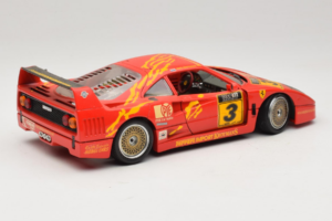 Ferrari F40 #3 F. Kroymans Ferrari Imports Kroymans BBS Wheels Roșu 1987 Bburago 1:18 3032-H1 Metal - imaginea 3 din 8