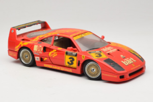 Ferrari F40 #3 F. Kroymans Ferrari Imports Kroymans BBS Wheels Roșu 1987 Bburago 1:18 3032-H1 Metal - imaginea 6 din 8