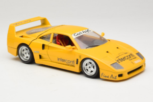 Ferrari F40 Interconti Car HiFi Galben Bburago 1:18 3032-I1 Metal - imaginea 6 din 8