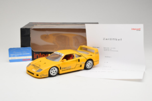 Ferrari F40 Interconti Car HiFi Galben Bburago 1:18 3032-I1 Metal - imaginea 8 din 8