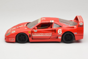 Ferrari F40 #6 V. Colombo L'Indipendente Roșu 1987 Bburago 1:18 3032-L1 Metal - imaginea 4 din 8