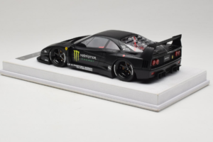 Ferrari F40 LB Works Monster Energy Matt Black BBA 1:18 REMC026 Rășină - imaginea 5 din 7