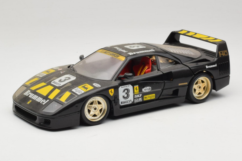 Ferrari F40 Magneti Marelli #3 Negru Bburago 1:18 3022-B1 Metal
