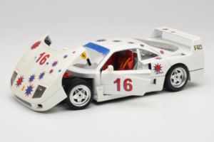 Ferrari F40 #16 Borsenmodells Alb Limited Edition 333 pcs 1987 Bburago 1:18 3332-W1 Metal - imaginea 2 din 8