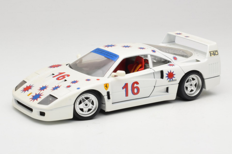Ferrari F40 #16 Borsenmodells Alb Limited Edition 333 pcs 1987 Bburago 1:18 3332-W1 Metal