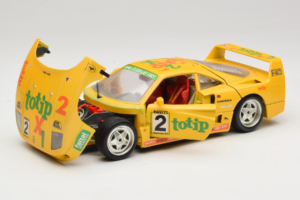 Ferrari F40 Totip Jolly Club #2 Galben Bburago 1:18 3332-Y1 Metal - imaginea 2 din 8