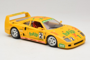 Ferrari F40 Totip Jolly Club #2 Galben Bburago 1:18 3332-Y1 Metal - imaginea 6 din 8