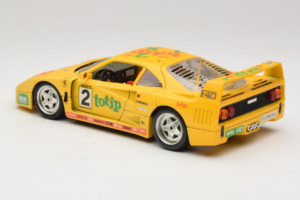 Ferrari F40 Totip Jolly Club #2 Galben Bburago 1:18 3332-Y1 Metal - imaginea 7 din 8