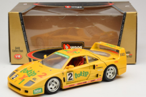 Ferrari F40 Totip Jolly Club #2 Galben Bburago 1:18 3332-Y1 Metal - imaginea 8 din 8
