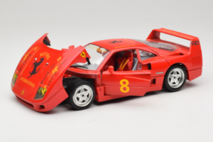 Ferrari F40 #8 Bevro International Roșu 1987 Bburago 1:18 3332-P3 Metal - imaginea 2 din 8