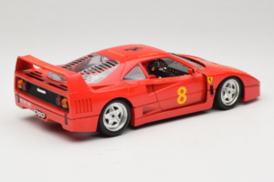Ferrari F40 #8 Bevro International Roșu 1987 Bburago 1:18 3332-P3 Metal - imaginea 3 din 8