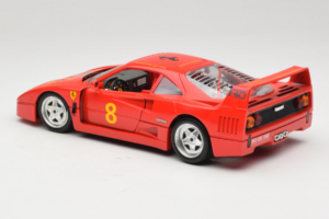 Ferrari F40 #8 Bevro International Roșu 1987 Bburago 1:18 3332-P3 Metal - imaginea 7 din 8
