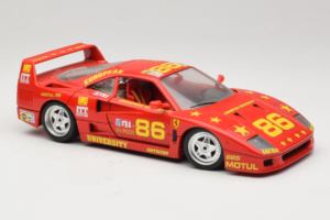 Ferrari F40 LM #86 Ch. Pozzi IMSA 24 Hours of Le Mans 1985 Roșu Bburago 1:18 3332-P6 Metal - imaginea 6 din 8