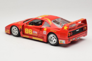 Ferrari F40 LM #86 Ch. Pozzi IMSA 24 Hours of Le Mans 1985 Roșu Bburago 1:18 3332-P6 Metal - imaginea 7 din 8