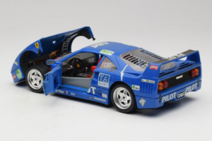 Ferrari F40 #34 M. Ferte / Thavenin / Palau Pilot Albastru 1987 Bburago 1:18 3032-B1 Metal - imaginea 5 din 8