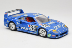 Ferrari F40 #34 M. Ferte / Thavenin / Palau Pilot Albastru 1987 Bburago 1:18 3032-B1 Metal - imaginea 6 din 8