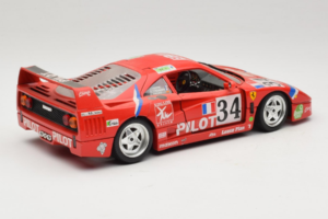 Ferrari F40 LM Pilot #34 Ferte / Thavenin / Palau 24 Hours of Le Mans 1995 Roșu Bburago 1:18 3032-P3 Metal - imaginea 3 din 8