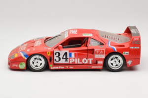 Ferrari F40 LM Pilot #34 Ferte / Thavenin / Palau 24 Hours of Le Mans 1995 Roșu Bburago 1:18 3032-P3 Metal - imaginea 4 din 8