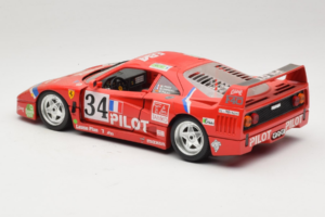 Ferrari F40 LM Pilot #34 Ferte / Thavenin / Palau 24 Hours of Le Mans 1995 Roșu Bburago 1:18 3032-P3 Metal - imaginea 7 din 8