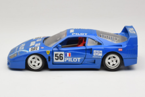 Ferrari F40 Pilot #56 Albastru Bburago 1:18 3332-BL1 Metal - imaginea 4 din 8