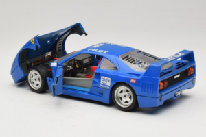 Ferrari F40 Pilot #56 Albastru Bburago 1:18 3332-BL1 Metal - imaginea 5 din 8