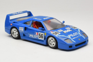Ferrari F40 Pilot #56 Albastru Bburago 1:18 3332-BL1 Metal - imaginea 6 din 8