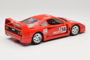 Ferrari F40 #56 Pilot Roșu 1987 Bburago 1:18 3332-P2 Metal - imaginea 3 din 8