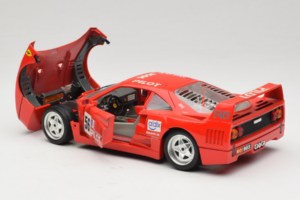 Ferrari F40 #56 Pilot Roșu 1987 Bburago 1:18 3332-P2 Metal - imaginea 5 din 8