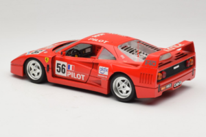 Ferrari F40 #56 Pilot Roșu 1987 Bburago 1:18 3332-P2 Metal - imaginea 7 din 8