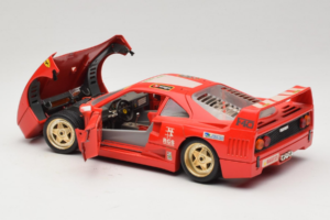 Ferrari F40 Pirelli Agip #1 Ferrari Club Italia Roșu Bburago 1:18 3032-P2 Metal - imaginea 5 din 8