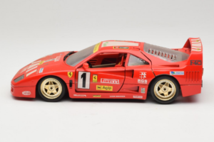 Ferrari F40 Evoluzione #1 Pirelli Agip Roșu cu Roți Aurii 1992 Bburago 1:18 3042-P2 Metal - imaginea 4 din 8