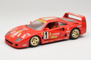 Ferrari F40 Evoluzione #1 Pirelli Agip Roșu cu Roți Aurii 1992 Bburago 1:18 3042-P2 Metal