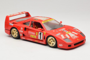 Ferrari F40 Evoluzione #1 Pirelli Agip Roșu cu Roți Aurii 1992 Bburago 1:18 3042-P2 Metal - imaginea 6 din 8