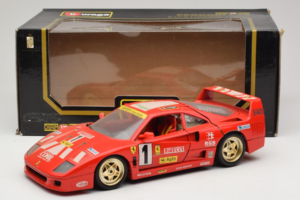 Ferrari F40 Evoluzione #1 Pirelli Agip Roșu cu Roți Aurii 1992 Bburago 1:18 3042-P2 Metal - imaginea 8 din 8