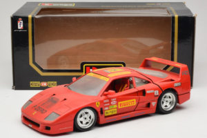 Ferrari F40 Pirelli BBS Roșu Bburago 1:18 3032-P4 Metal - imaginea 8 din 8