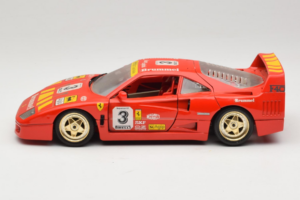 Ferrari F40 #3 Pirelli Roșu 1987 Bburago 1:18 3332-P4 Metal - imaginea 4 din 8