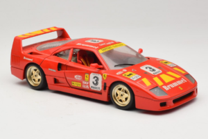 Ferrari F40 #3 Pirelli Roșu 1987 Bburago 1:18 3332-P4 Metal - imaginea 6 din 8
