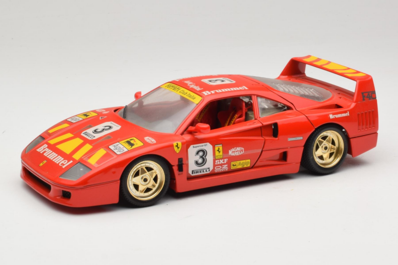 Ferrari F40 #3 Pirelli Roșu 1987 Bburago 1:18 3332-P4 Metal