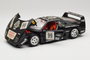 Ferrari F40 Seco #99 Lesseps / Charriol / Balandras Negru Bburago 1:18 3032-B3 Metal - imaginea 2 din 8