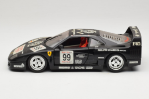 Ferrari F40 Seco #99 Lesseps / Charriol / Balandras Negru Bburago 1:18 3032-B3 Metal - imaginea 4 din 8