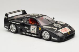 Ferrari F40 Seco #99 Lesseps / Charriol / Balandras Negru Bburago 1:18 3032-B3 Metal - imaginea 6 din 8