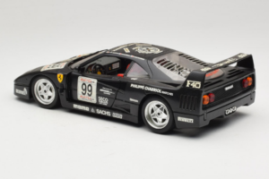 Ferrari F40 Seco #99 Lesseps / Charriol / Balandras Negru Bburago 1:18 3032-B3 Metal - imaginea 7 din 8