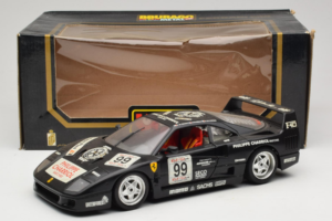 Ferrari F40 Seco #99 Lesseps / Charriol / Balandras Negru Bburago 1:18 3032-B3 Metal - imaginea 8 din 8