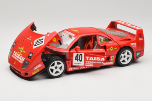 Ferrari F40 #40 T. Ohta / A. Reid Taisan Roșu 1987 Bburago 1:18 3022-T1 Metal - imaginea 2 din 8
